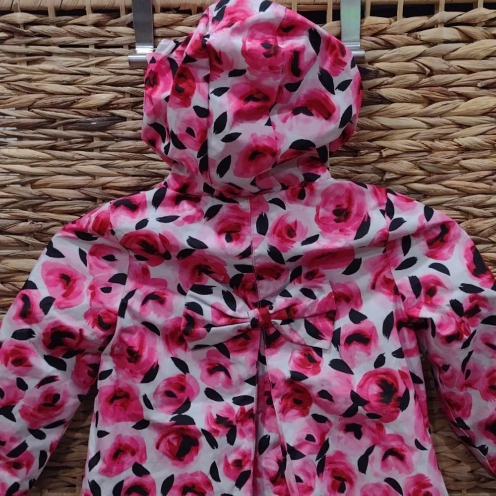 Kate Spade kids rain jacket with flowers size 3T - Picture 9 of 11